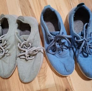 Blue and light mint allbirds WASHABLE